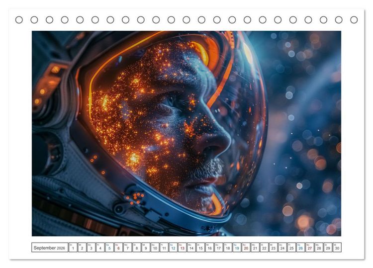 Produktbild: Galaktische Abenteuer (Tischkalender 2026 DIN A5 quer), CALVENDO Monatskalender