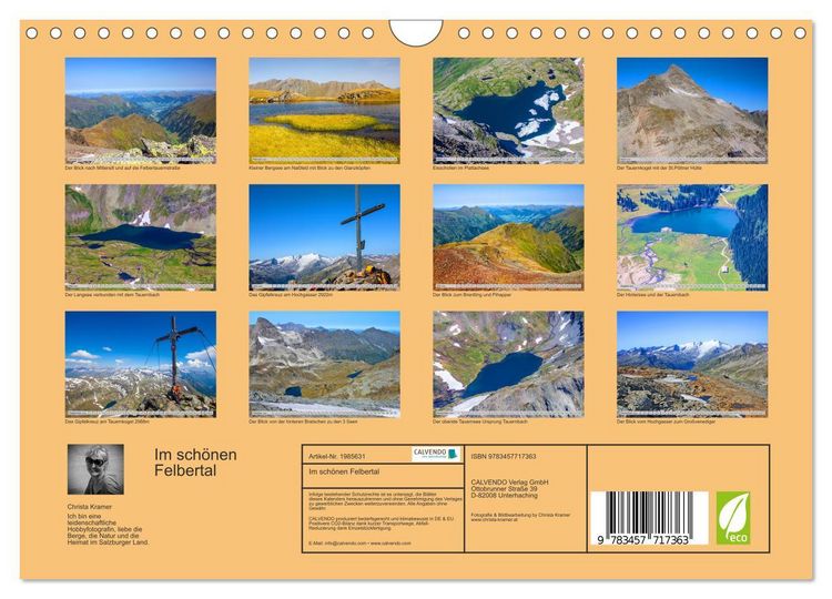 Produktbild: Im sch&ouml;nen Felbertal (Wandkalender 2026 DIN A4 quer), CALVENDO Monatskalender