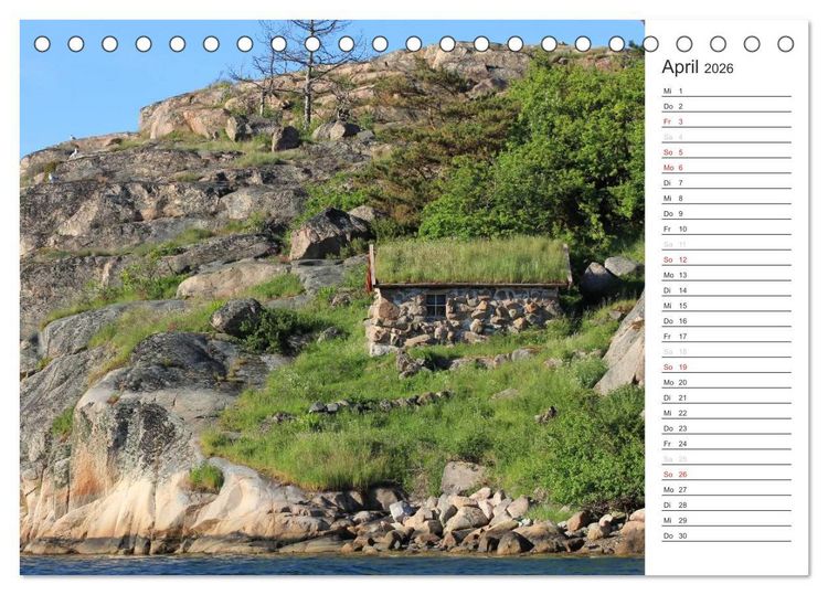 Produktbild: Unterwegs in Schweden (Tischkalender 2026 DIN A5 quer), CALVENDO Monatskalender