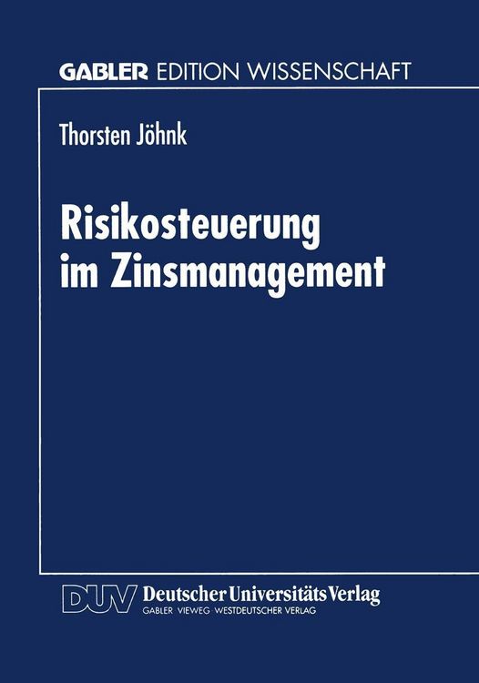 Produktbild: Risikosteuerung im Zinsmanagement