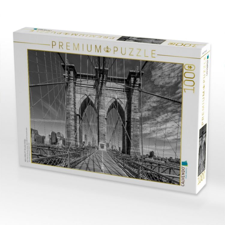 Produktbild: CALVENDO Puzzle NEW YORK CITY Brooklyn Bridge | 1000 Teile Lege-Gr&ouml;&szlig;e 64x48cm Foto-Puzzle f&uuml;r gl&uuml;ckliche Stunden