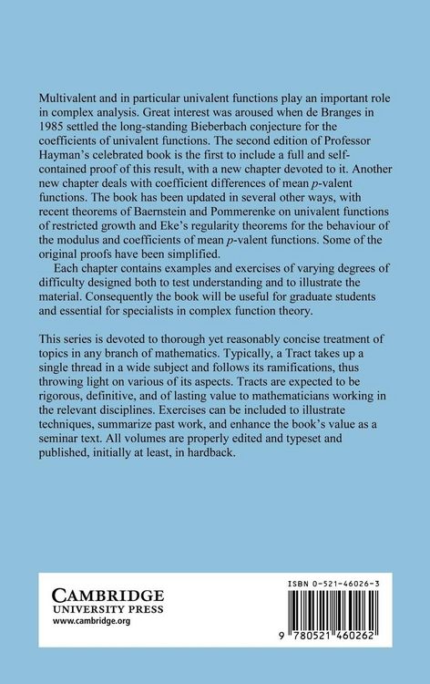 Produktbild: Multivalent Functions