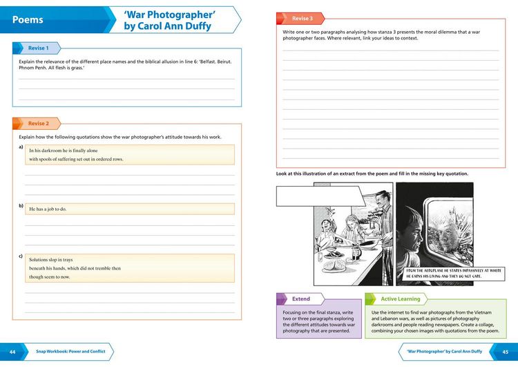 Produktbild: AQA Poetry Anthology Power and Conflict Workbook
