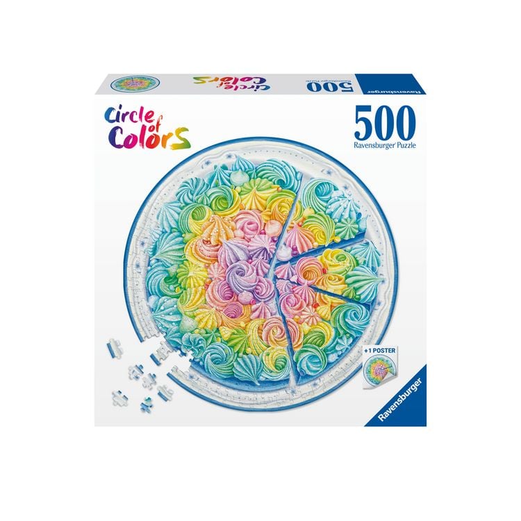 Produktbild: Erwachsenenpuzzle 500 Teile - Circle of Colors - Regenbogenkuchen