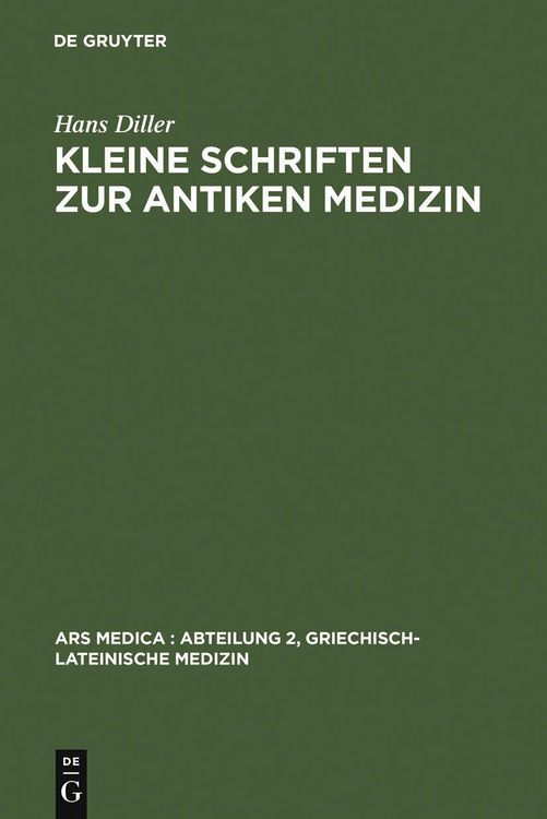 Produktbild: Kleine Schriften zur antiken Medizin