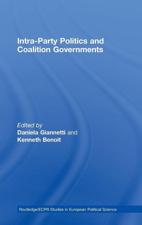 Produktbild: Intra-Party Politics and Coalition Governments