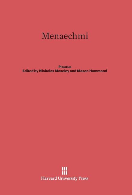 Produktbild: T. Macci Plauti Menaechmi