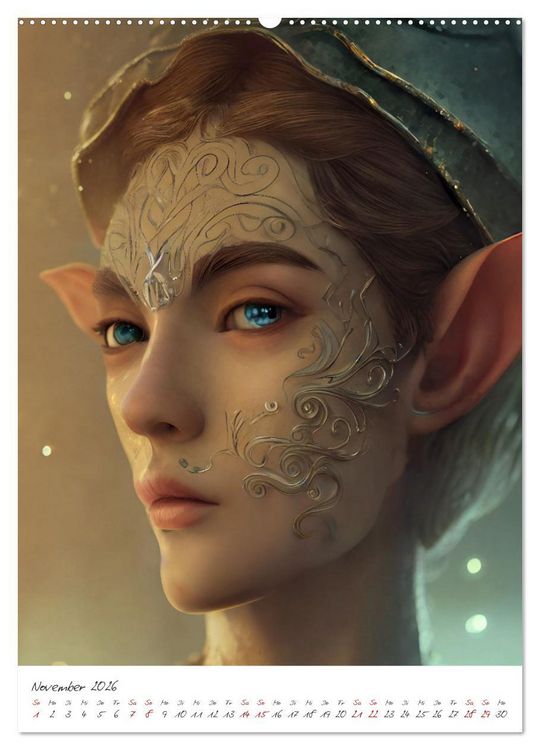 Produktbild: Dark Fantasy Art - Helden und Monster (Wandkalender 2026 DIN A2 hoch), CALVENDO Monatskalender