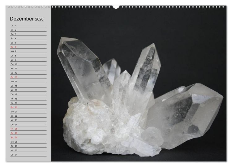 Produktbild: Minerale. Kristalle und Edelsteine (Wandkalender 2026 DIN A2 quer), CALVENDO Monatskalender