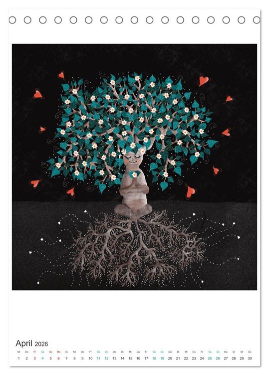 Produktbild: SAVE OUR TREES - B&auml;ume bedeuten Leben (Tischkalender 2026 DIN A5 hoch), CALVENDO Monatskalender