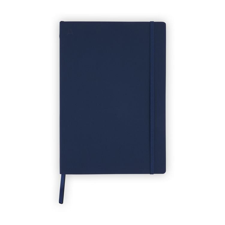 Produktbild: Notizbuch B5 Softcover Navy Blue Punktiert, 128 Seiten