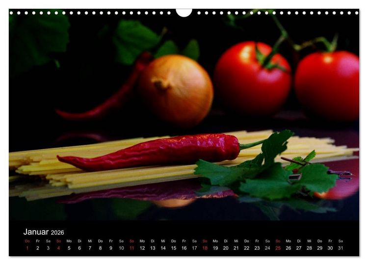 Produktbild: Pasta Kreationen (Wandkalender 2026 DIN A3 quer), CALVENDO Monatskalender