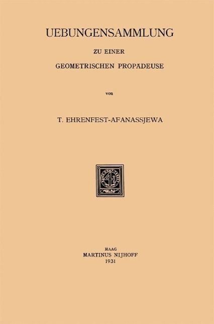 Produktbild: Uebungensammlung zu einer Geometrischen Prop&auml;deuse