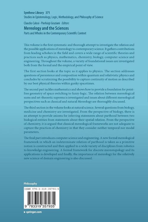 Produktbild: Mereology and the Sciences