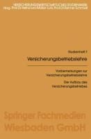 Produktbild: Vorbemerkungen zur Versicherungsbetriebslehre