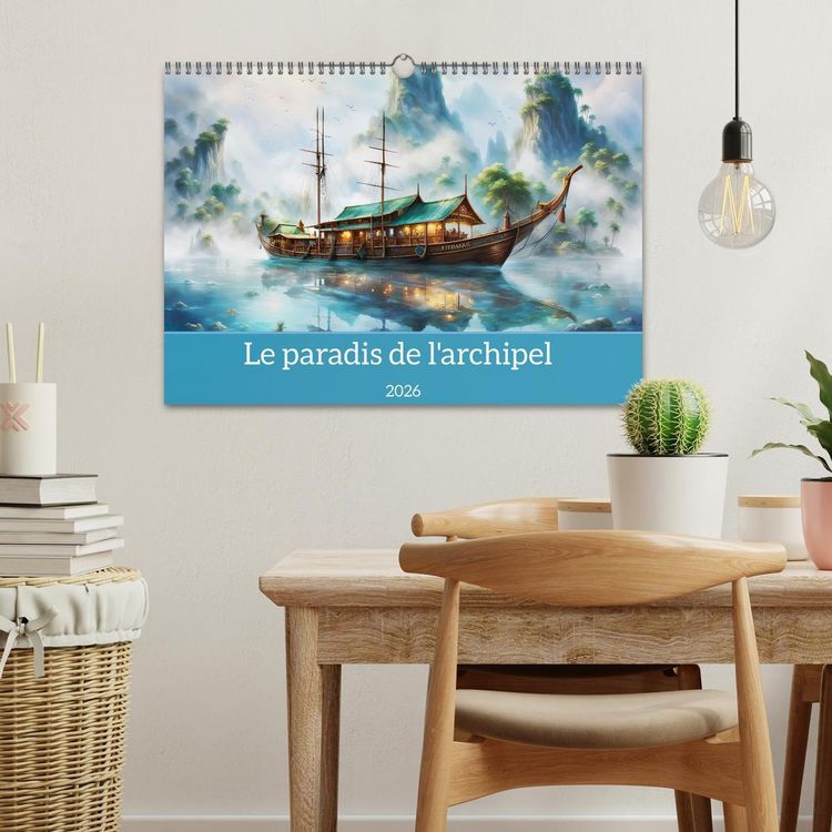 Produktbild: Le paradis de l'archipel (Calendrier mural 2026 DIN A3 vertical), CALVENDO calendrier mensuel
