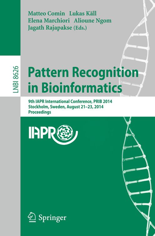 Produktbild: Pattern Recognition in Bioinformatics