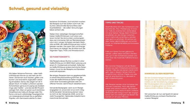 Produktbild: Hei&szlig;luftfritteuse vegetetarisch und vegan