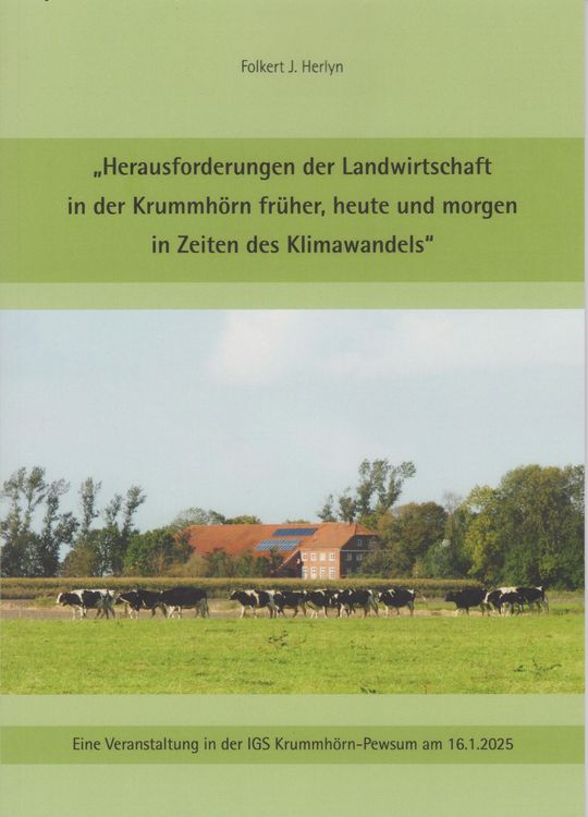 Produktbild: Herausforderungen der Landwirtschaft in der Krummh&ouml;rn fr&uuml;her, heute und morgen in Zeiten des Klimawandels