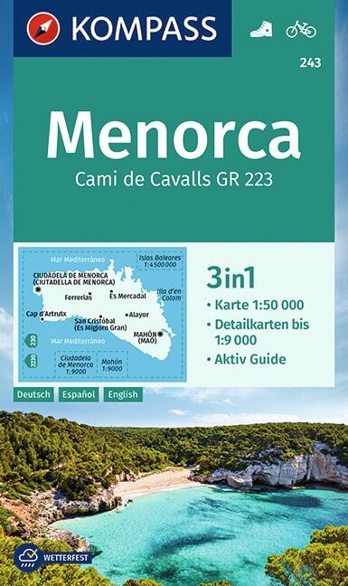 Produktbild: KOMPASS Wanderkarte 243 Menorca 1:50.000