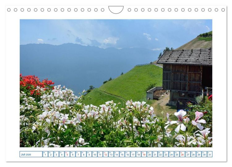 Produktbild: Wandergebiet S&uuml;dtirol (Wandkalender 2026 DIN A4 quer), CALVENDO Monatskalender