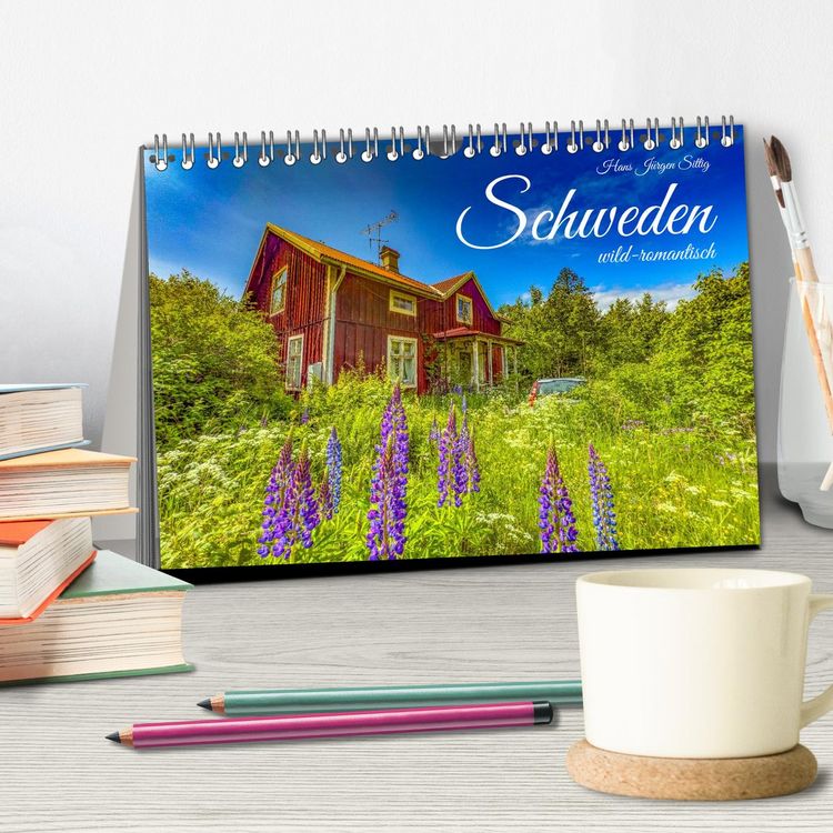 Produktbild: SCHWEDEN wild-romantisch (Tischkalender 2026 DIN A5 quer), CALVENDO Monatskalender