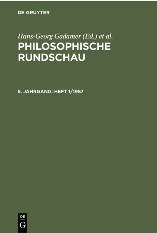 Produktbild: Heft 1/1957