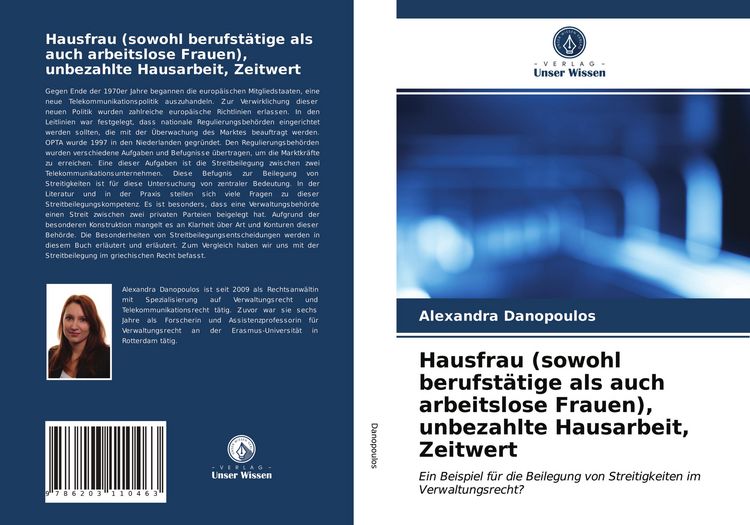 Produktbild: Hausfrau (sowohl berufst&auml;tige als auch arbeitslose Frauen), unbezahlte Hausarbeit, Zeitwert