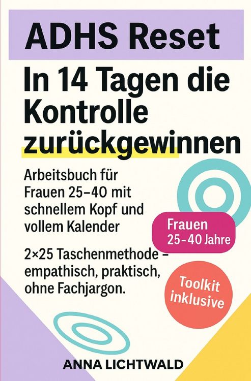 Produktbild: ADHS Reset: 14 Tage, um die Kontrolle zur&uuml;ckzugewinnen
