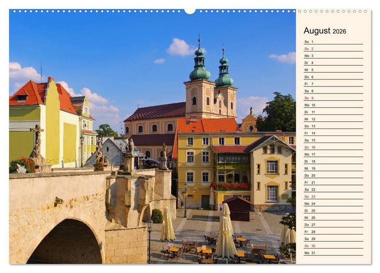 Produktbild: Glatz - Hauptstadt der Grafschaft Glatz (hochwertiger Premium Wandkalender 2026 DIN A2 quer), Kunstdruck in Hochglanz