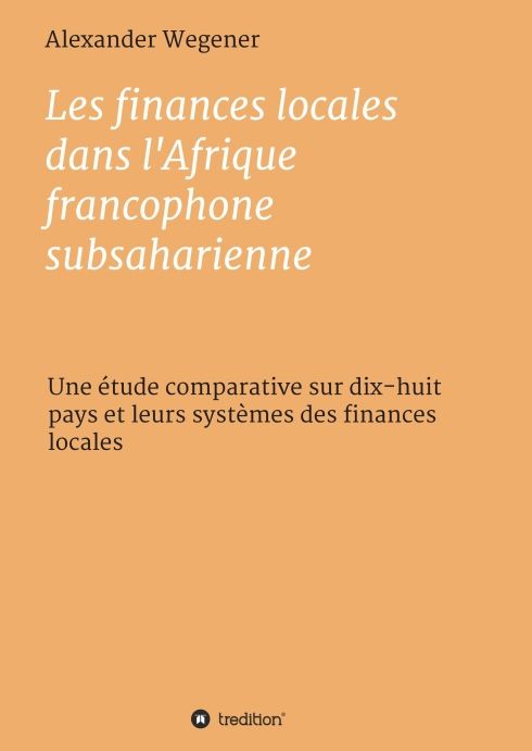 Produktbild: Les finances locales dans l'Afrique francophone subsaharienne