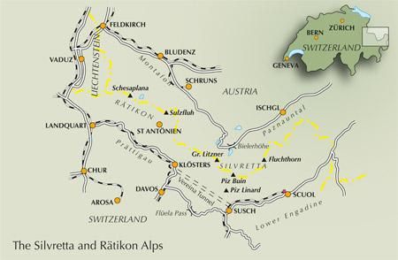Produktbild: Trekking in the Silvretta and Ratikon Alps