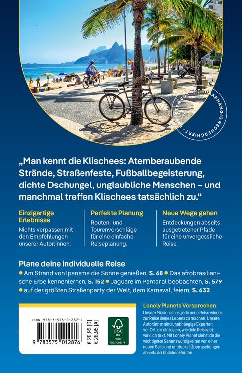 Produktbild: LONELY PLANET Reisef&uuml;hrer Brasilien