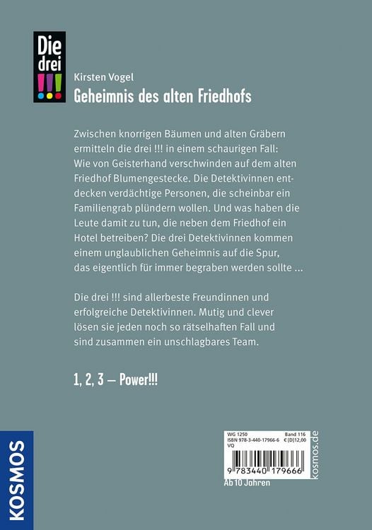 Produktbild: Die drei !!!,116, Geheimnis des alten Friedhofs