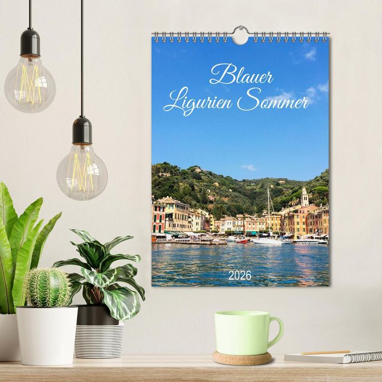 Produktbild: Blauer Ligurien Sommer (Wandkalender 2026 DIN A4 hoch), CALVENDO Monatskalender