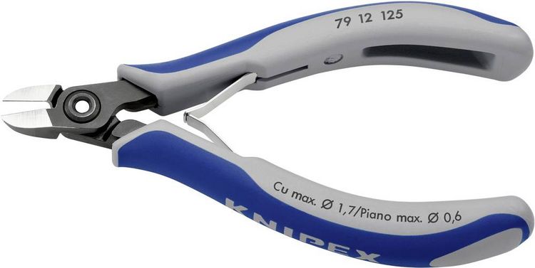 Produktbild: Knipex 79 12 125 Elektronik- u. Feinmechanik Seitenschneider mit Facette 125mm