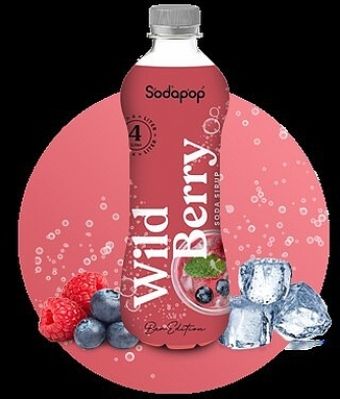 Produktbild: SODAPOP Wild Berry Bar Sirup 500ml f&uuml;r 4 Liter