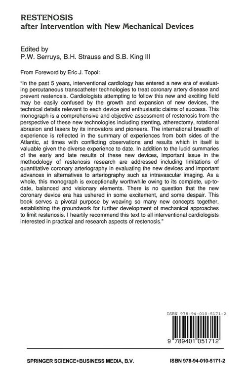 Produktbild: Restenosis after Intervention with New Mechanical Devices