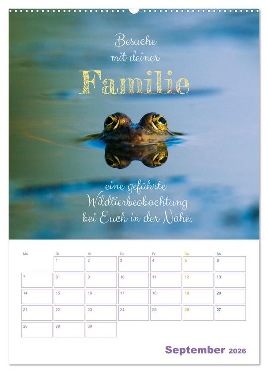Produktbild: Tierische Challenges: F&uuml;r mehr Bewusstsein und mehr Tierschutz (Wandkalender 2026 DIN A2 hoch), CALVENDO Monatskalender
