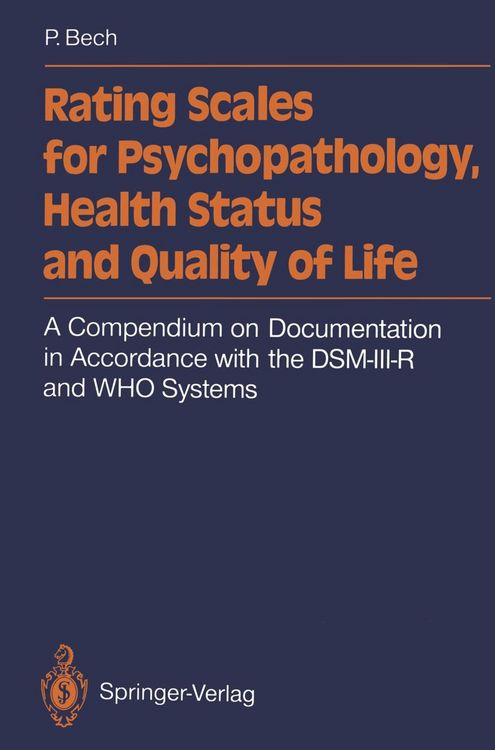 Produktbild: Rating Scales for Psychopathology, Health Status and Quality of Life