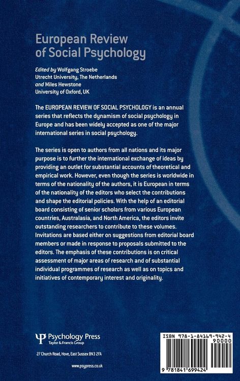 Produktbild: European Review of Social Psychology