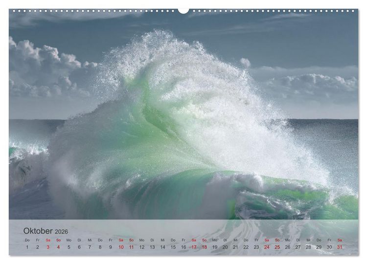 Produktbild: Rhapsodie in Blau (hochwertiger Premium Wandkalender 2026 DIN A2 quer), Kunstdruck in Hochglanz