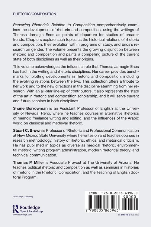 Produktbild: Renewing Rhetoric's Relation to Composition