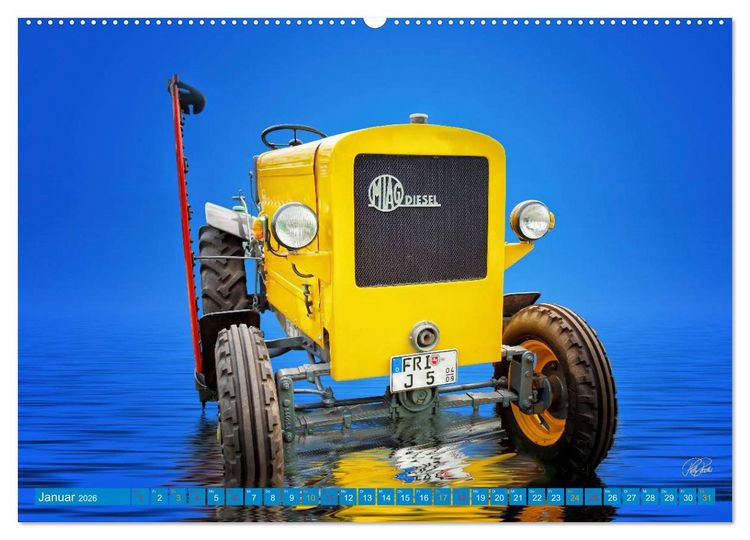 Produktbild: Traktor - Oldtimer (Wandkalender 2026 DIN A2 quer), CALVENDO Monatskalender