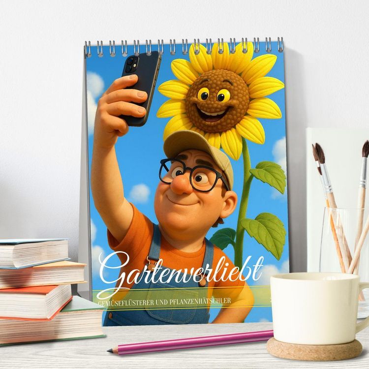 Produktbild: Gartenverliebt (Tischkalender 2026 DIN A5 hoch), CALVENDO Monatskalender