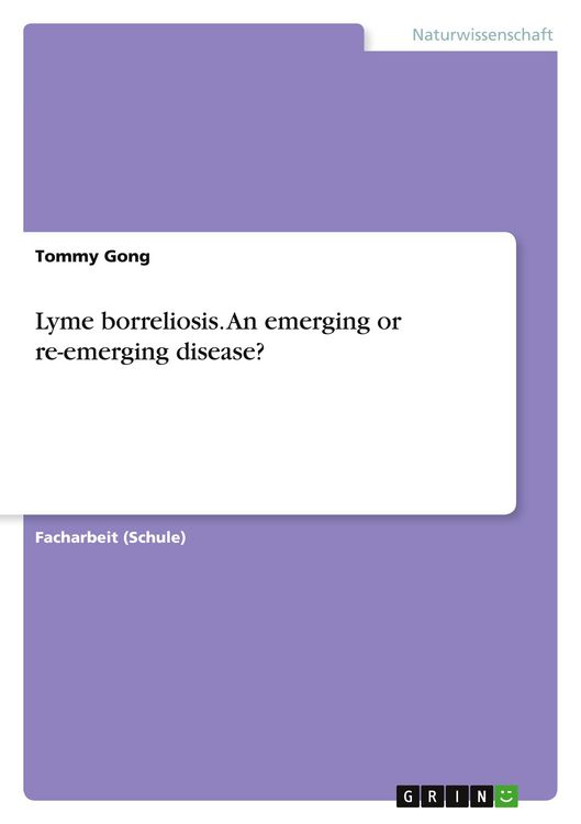 Produktbild: Lyme borreliosis. An emerging or re-emerging disease?