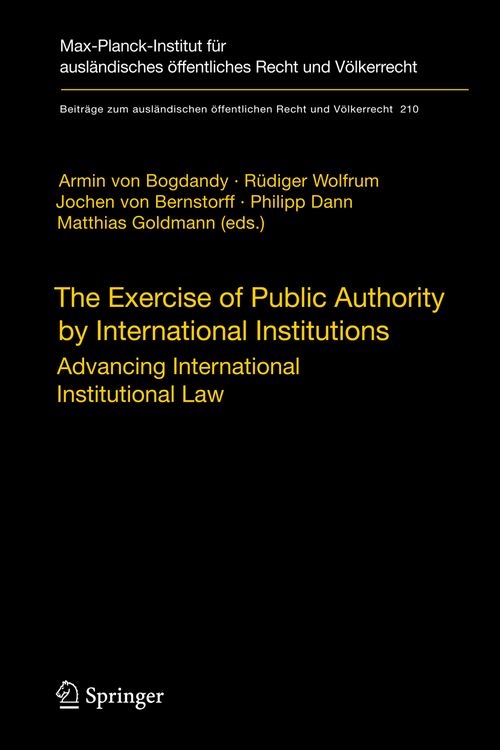 Produktbild: The Exercise of Public Authority by International Institutions