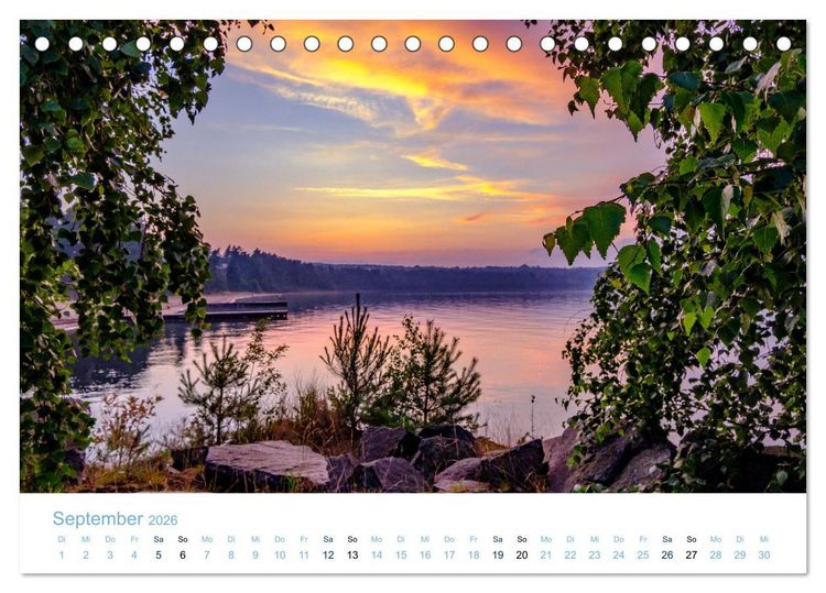 Produktbild: Schwedens Seen (Tischkalender 2026 DIN A5 quer), CALVENDO Monatskalender