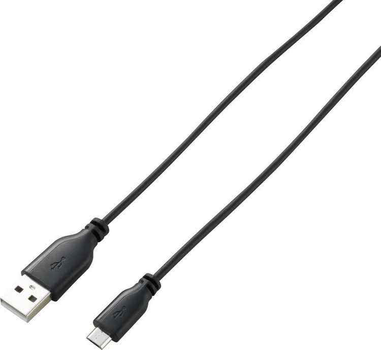Produktbild: Renkforce USB-Kabel USB 2.0 USB-A Stecker, USB-Micro-B Stecker 1.00 m Schwarz SuperSoft-Ummantelung RF-4032111