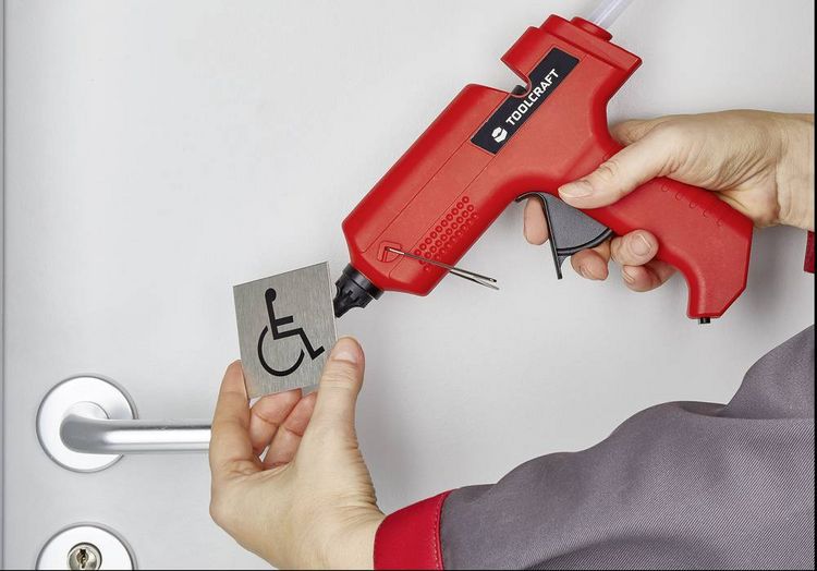 Produktbild: TOOLCRAFT TC-HKP-11 WL Hei&szlig;klebepistole mit Zubeh&ouml;r 11mm 25W 1St.
